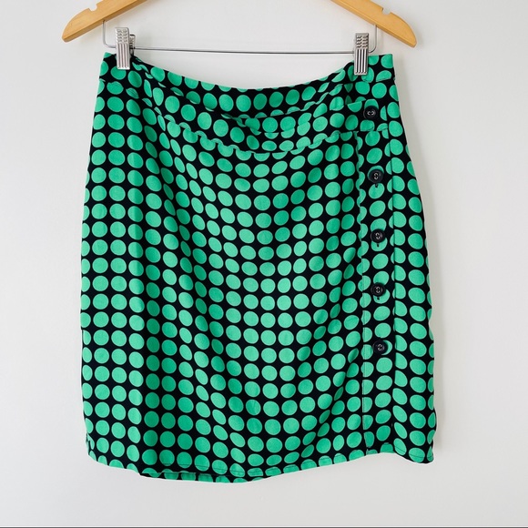 Vero Moda Sarah Dot Print Button Wrap Skirt - Picture 4 of 9